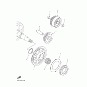 Схема вузла: Привід стартера Yamaha WR250 WR250X