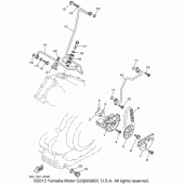 Схема вузла: Масляний насос Yamaha XVS1100 V-Star Custom