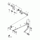 Схема вузла: Вал перемикання Yamaha YZF-R6/YZF600 R6