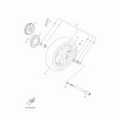 Схема узла: Переднее колесо Yamaha YP250 X-MAX
