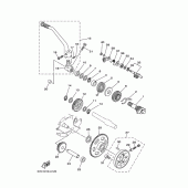 Схема вузла: Привід стартера Yamaha TW225