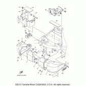 Схема узла: Боковая крышка Yamaha XV1600 Midnight Star