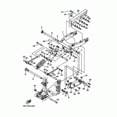 Схема узла: Задний рычаг и Подвеска Yamaha XV1700 Road Star Warrior
