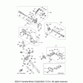 Схема узла: Подножки и Подставка Yamaha XV1900 Raider