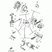 Схема вузла: Электрическое оборудование 2 Yamaha XV750 Virago