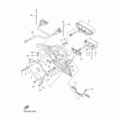 Схема вузла: Задній ліхтар (Стоп сигнал) Yamaha XVS1300 XVS1300 Custom