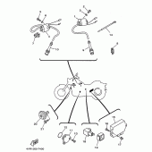 Схема вузла: Електроустаткування 2 Yamaha XVS650 Drag Star