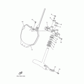 Схема узла: Рулевой механизм Yamaha YZ250 YZ250F