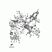 Схема вузла: Рама Yamaha XV535 Virago
