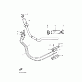Схема вузла: Кермо та Тросики Yamaha VMX12 V-MAX