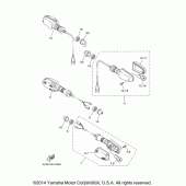 Схема вузла: Поворотники Yamaha XT250 XT250