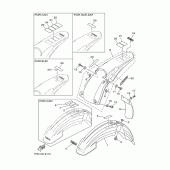 Схема вузла: Крило Yamaha YZ250 YZ250