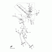 Схема узла: Передний тормозной цилиндр Yamaha FZ6 FZ6 FAZER S2