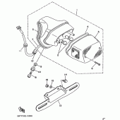 Схема вузла: Задній ліхтар Yamaha XV535 Virago