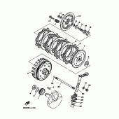 Схема узла: Сцепление Yamaha TW125