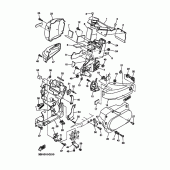 Схема вузла: Бічна кришка Yamaha XVS1100 Drag Star