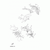 Схема вузла: Крило Yamaha YP250 X-MAX