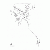 Схема вузла: Передній гальмівний циліндр Yamaha WR250 WR250F