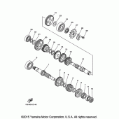 Схема вузла: Трансмісія Yamaha TTR230 TT-R230