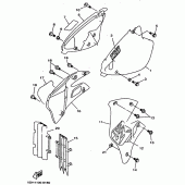 Схема узла: Боковая крышка Yamaha YZ125