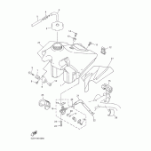 Схема узла: Топливный бак Yamaha YZ426F