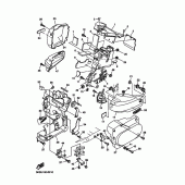 Схема вузла: Бічна кришка Yamaha XVS1100 V-Star Silverado