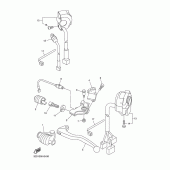 Схема вузла: Пульт управління рульовий та Важель Yamaha WR250 WR250X