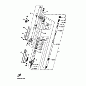 Схема вузла: Вилка передньої осі Yamaha YZ426F