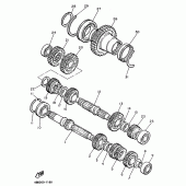 Схема узла: Трансмиссия Yamaha XJ900 Diversion