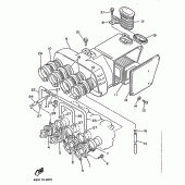 Схема узла: Впускная система Yamaha XJ600 Diversion (S-TYPE)