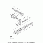 Схема вузла: Проміжна передача Yamaha XVS1100 V-Star Midnight Custom