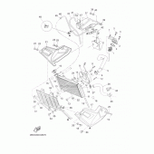 Схема вузла: Радіатор та Патрубок системи охолодження Yamaha XT660 XT660Z Tenere