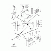 Схема вузла: Електроустаткування 1 Yamaha YBR125