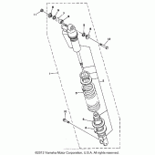 Схема узла: Rear shocks Yamaha WR200R