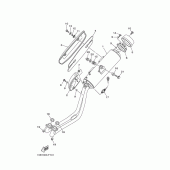 Схема вузла: Вихлопна система Yamaha XP500 T-MAX