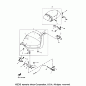 Схема вузла: Сидіння Yamaha XVS950 V-Star