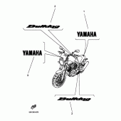 Схема узла: Графика и Эмблема Yamaha BT1100 Bulldog