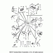 Схема вузла: Електроустаткування 1 Yamaha TW200