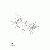 Схема вузла: Пульт управління рульовий та Важіль Yamaha TTR125 TT-R125