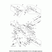 Схема узла: Подножки и Подставка Yamaha XV250 V-Star