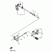 Схема вузла: Вал перемикання Yamaha XJR400