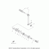 Схема вузла: Привід стартера Yamaha TTR110 TT-R110