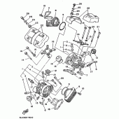 Схема узла: Головка цилиндра Yamaha XV250 Virago
