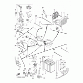 Схема вузла: Електроустаткування 2 Yamaha XVS1300 Midnight Star