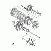 Схема узла: Сцепление Yamaha FZS600 FAZER