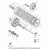 Схема вузла: Зчеплення Yamaha WR250 WR250Z