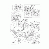 Схема вузла: Облицювальні елементи 1 Yamaha YZF-R3