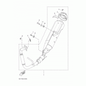 Схема вузла: Вихлопна система Yamaha YZF-R125