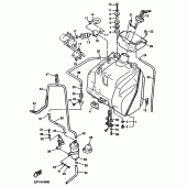 Схема узла: Топливный бак Yamaha VMX12 V-MAX