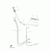 Схема узла: Руль и Тросики Yamaha FZ6 FZ6 FAZER (ABS)